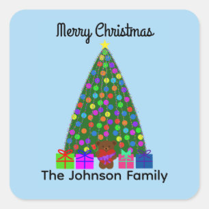 Frohe Weihnachtsbaum #2 Stickers