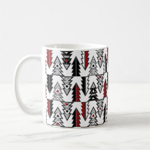 Frohe Weihnachtsbaum abstrakt modern geometrisch Kaffeetasse