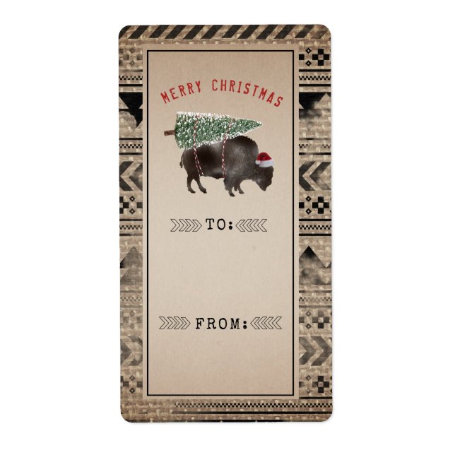 Frohe Weihnachtsbaum Buffalo Burlap zu from Gift (Vorne)