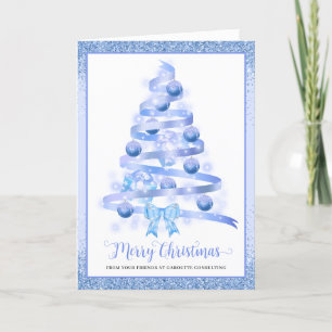 Frohe Weihnachtsbaum Corporate Folded Holiday Card Feiertagskarte