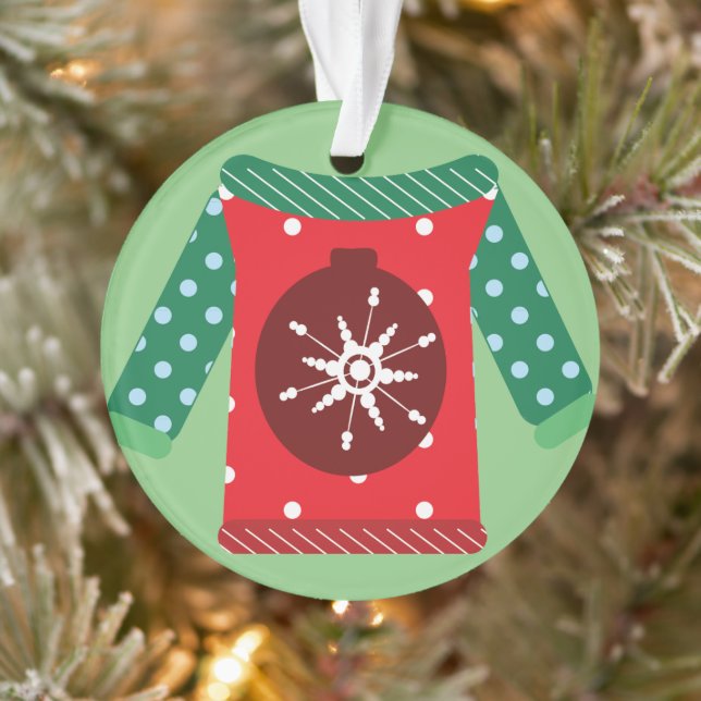 Frohe Weihnachtsbaum Doodle Foto Ornament (Baum)