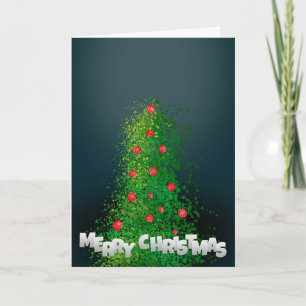 Frohe Weihnachtsbaum Feiertagskarte