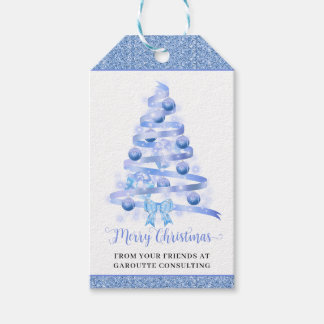 Frohe Weihnachtsbaum Firmenfeiertag Geschenkanhänger