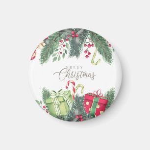 Frohe Weihnachtsbaum Geschenke Dekoration Magnet
