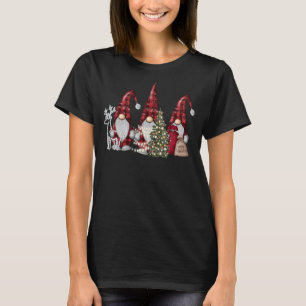 Frohe Weihnachtsbaum Light Drei Gnomes Buffalo Re T-Shirt