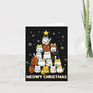Frohe Weihnachtsbaum Merry Catmas Katzenliebhaber Karte
