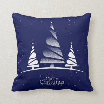 Frohe Weihnachtsbaum Moderne Snowflake Navy