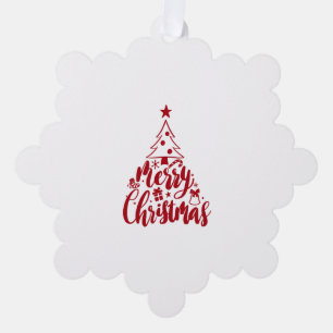 Frohe Weihnachtsbaum Ornament Karte