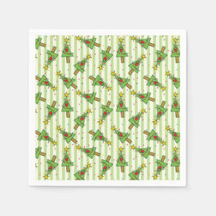 Frohe Weihnachtsbaum Party Napkins Serviette