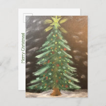 Frohe Weihnachtsbaum Postcard