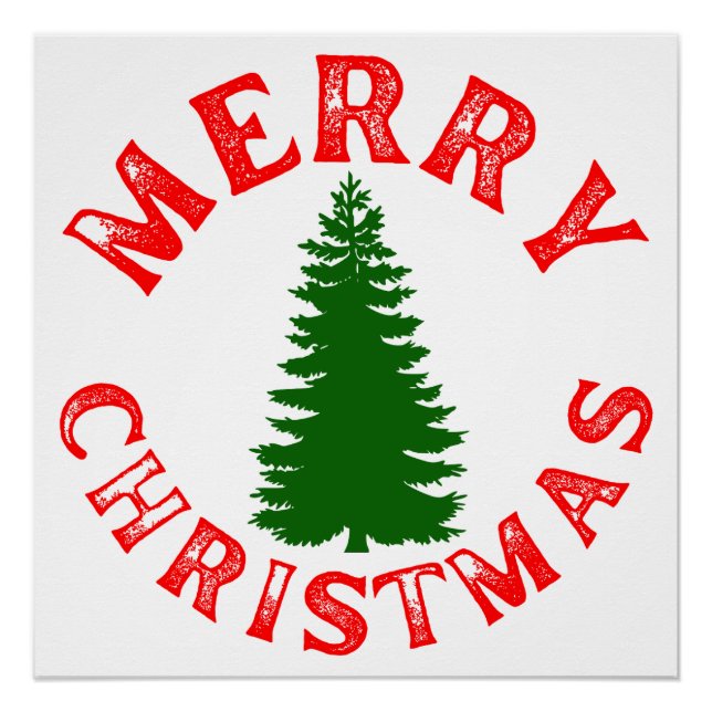 FROHE WEIHNACHTSBAUM POSTER (Vorderseite)