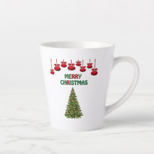 Frohe Weihnachtsbaum präsentiert Feiertag Milchtasse