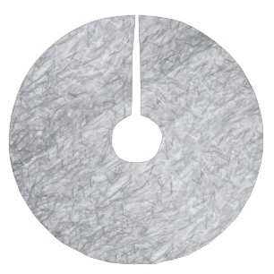 Frohe Weihnachtsbaum Rock Silver Polyester Weihnachtsbaumdecke