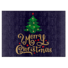 Frohe Weihnachtsbaum Schneidebrett