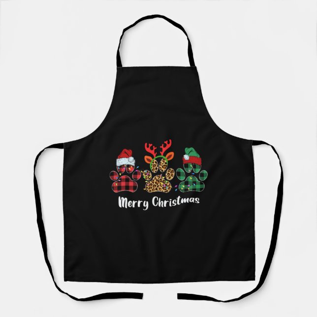 Frohe Weihnachtsbaum Schürze (Vorderseite)