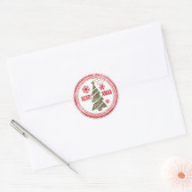 Frohe Weihnachtsbaum Snowflake Postmark