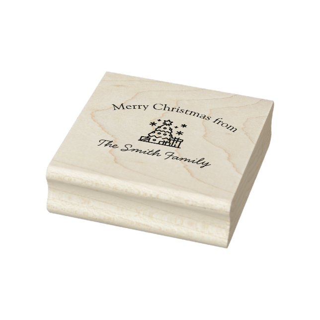 Frohe Weihnachtsbaum Stempel (Stempel)