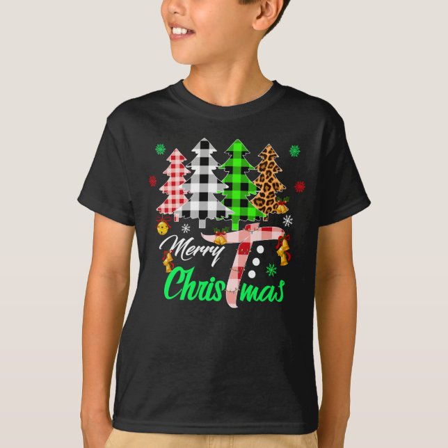 Frohe Weihnachtsbaum T-Shirt (Vorderseite)