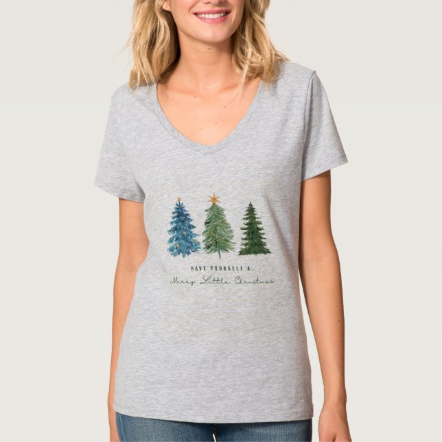 Frohe Weihnachtsbaum-T - Shirt (Vorderseite)