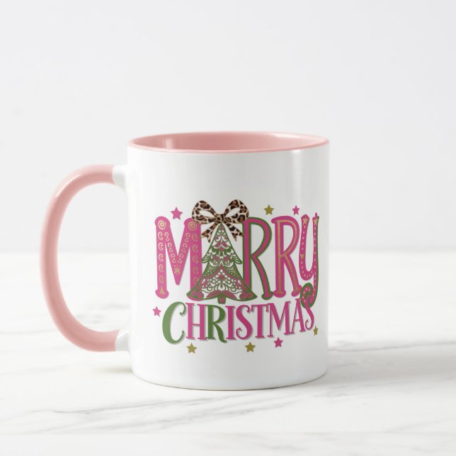 Frohe Weihnachtsbaum Tasse (Links)