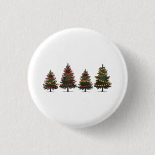 Frohe Weihnachtsbaum Weihnachts-Shirts für Frauen Button
