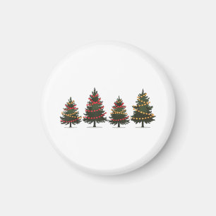 Frohe Weihnachtsbaum-Weihnachts-Shirts für Frauen  Magnet