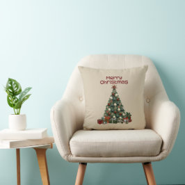 Frohe Weihnachtsbaum-Wurfkissen Kissen
