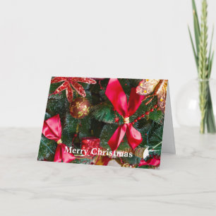 Frohe Weihnachtsbaumdekoration Feiertagskarte