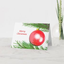 Frohe Weihnachtsbaumdekoration Feiertagskarte