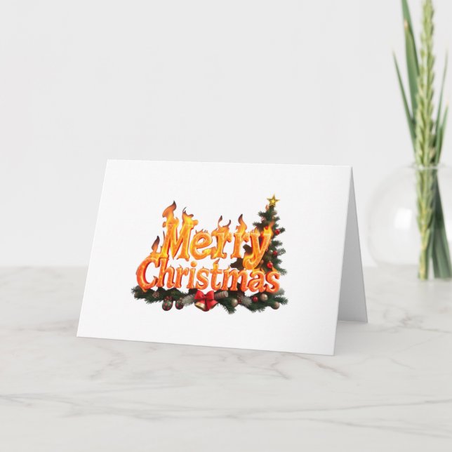 Frohe Weihnachtsbaume Einladung (Vorderseite)