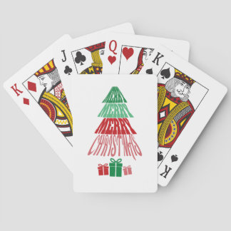 Frohe Weihnachtsbaume | Feiertag Spielkarten