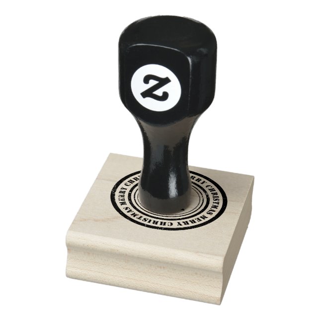 Frohe Weihnachtsbaume Gummistempel (Stempel)