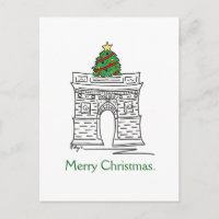 Frohe Weihnachtsbaume NYC Washington Square Arch