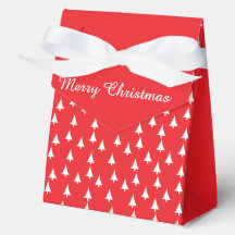 Frohe Weihnachtsbäume Rot 