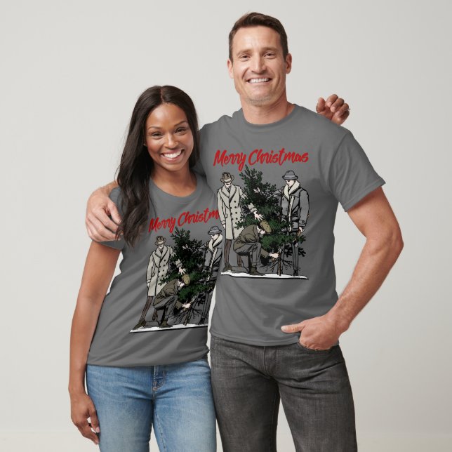 Frohe Weihnachtsbaume T-Shirt (Unisex)