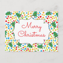 Frohe Weihnachtsbäume und Lichter Retro-Urlaub