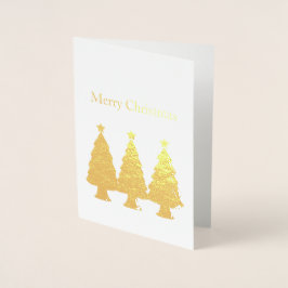 Frohe Weihnachtsbaumen Folienkarte