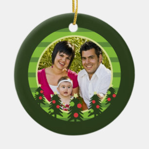Frohe Weihnachtsbaumen Foto Ornament
