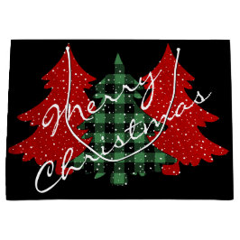 Frohe Weihnachtsbaumen Große Geschenktüte