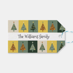 Frohe Weihnachtsbaumen Personalisierter Name Geschenkanhänger