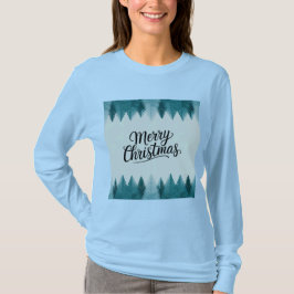 Frohe Weihnachtsbaumen T - Shirt der Frauen