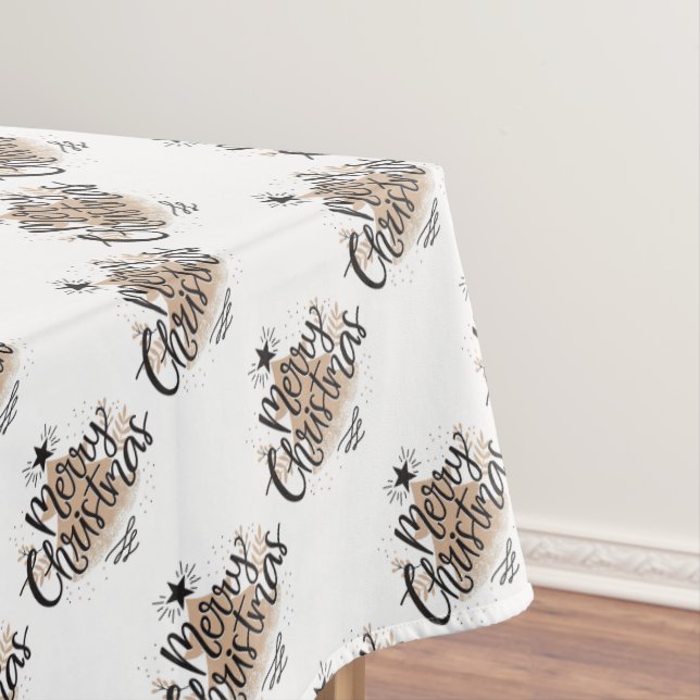 Frohe Weihnachtsbaumen Tischdecke (Beispiel)