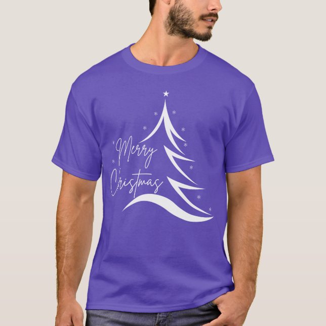 Frohe Weihnachtsbaumfreunde T-Shirt (Vorderseite)