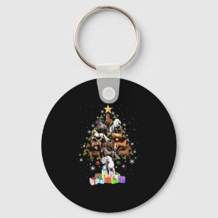 Frohe Weihnachtsbaumgeschenk für Herren reiten Pfe Schlüsselanhänger