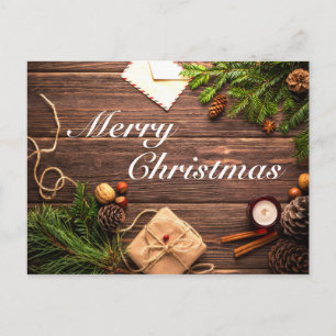 Frohe Weihnachtsbaumgestaltung Postkarte