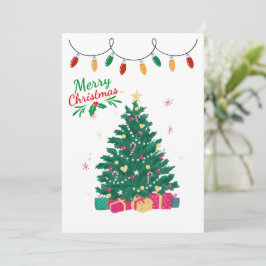 Frohe Weihnachtsbaumkarte Feiertagskarte
