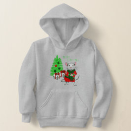 Frohe Weihnachtsbaumratte lustig Hoodie