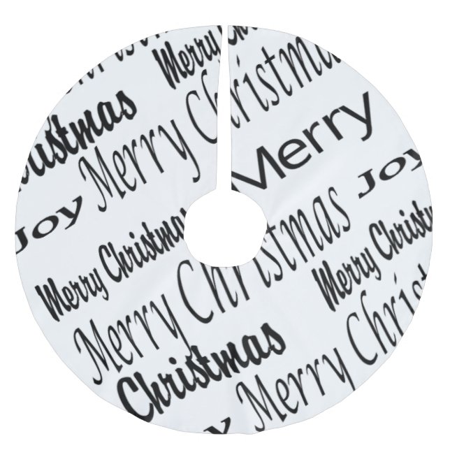 Frohe Weihnachtsbaumrock Polyester Weihnachtsbaumdecke (Vorderseite)