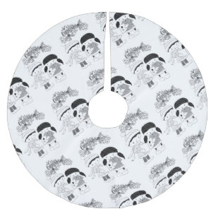 Frohe Weihnachtsbaumrock Polyester Weihnachtsbaumdecke