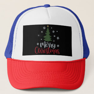 Frohe Weihnachtsbaumweihnachtsbäume für Frauen und Truckerkappe